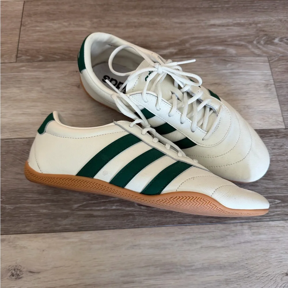 Adidas grand court lo green and gum